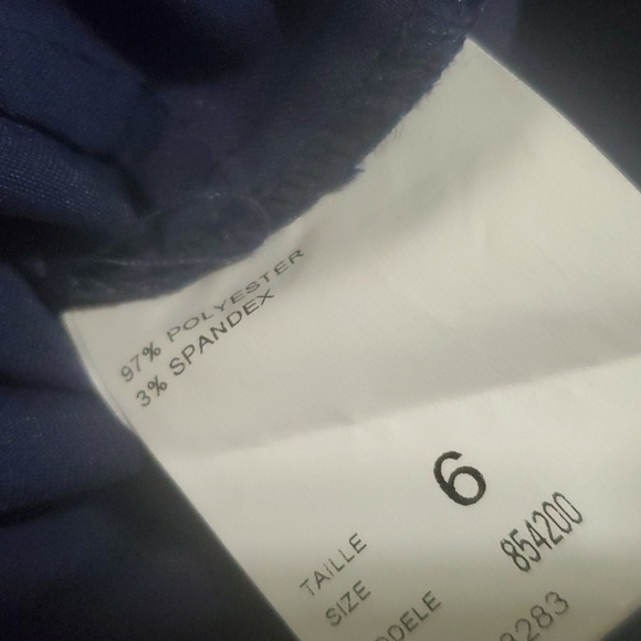 JS Collection top women's size 6 blue sleeveless blouse zip back v-neck … - Picture 10 of 11